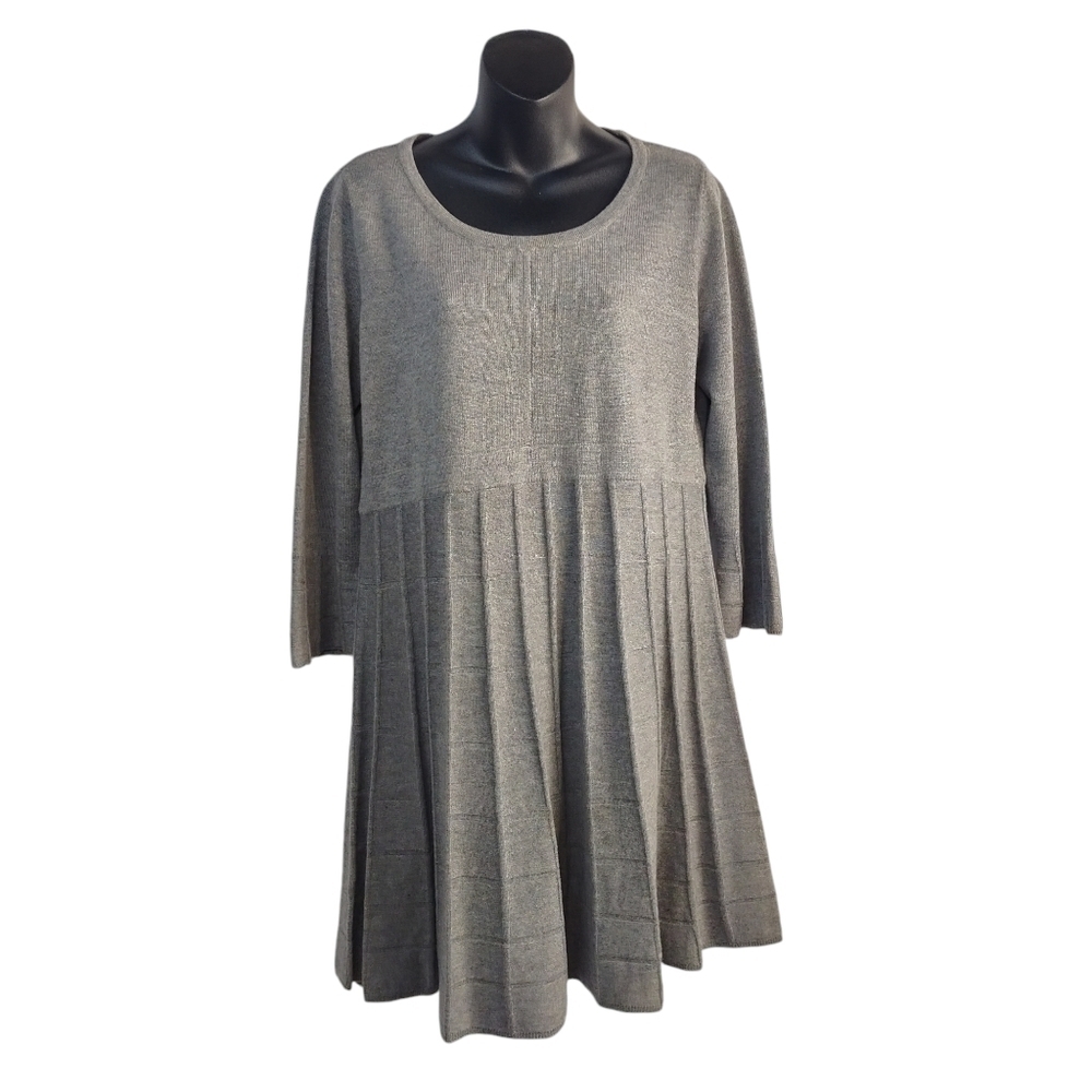Calvin Klein Women's Gray Sweater Dress Size L
